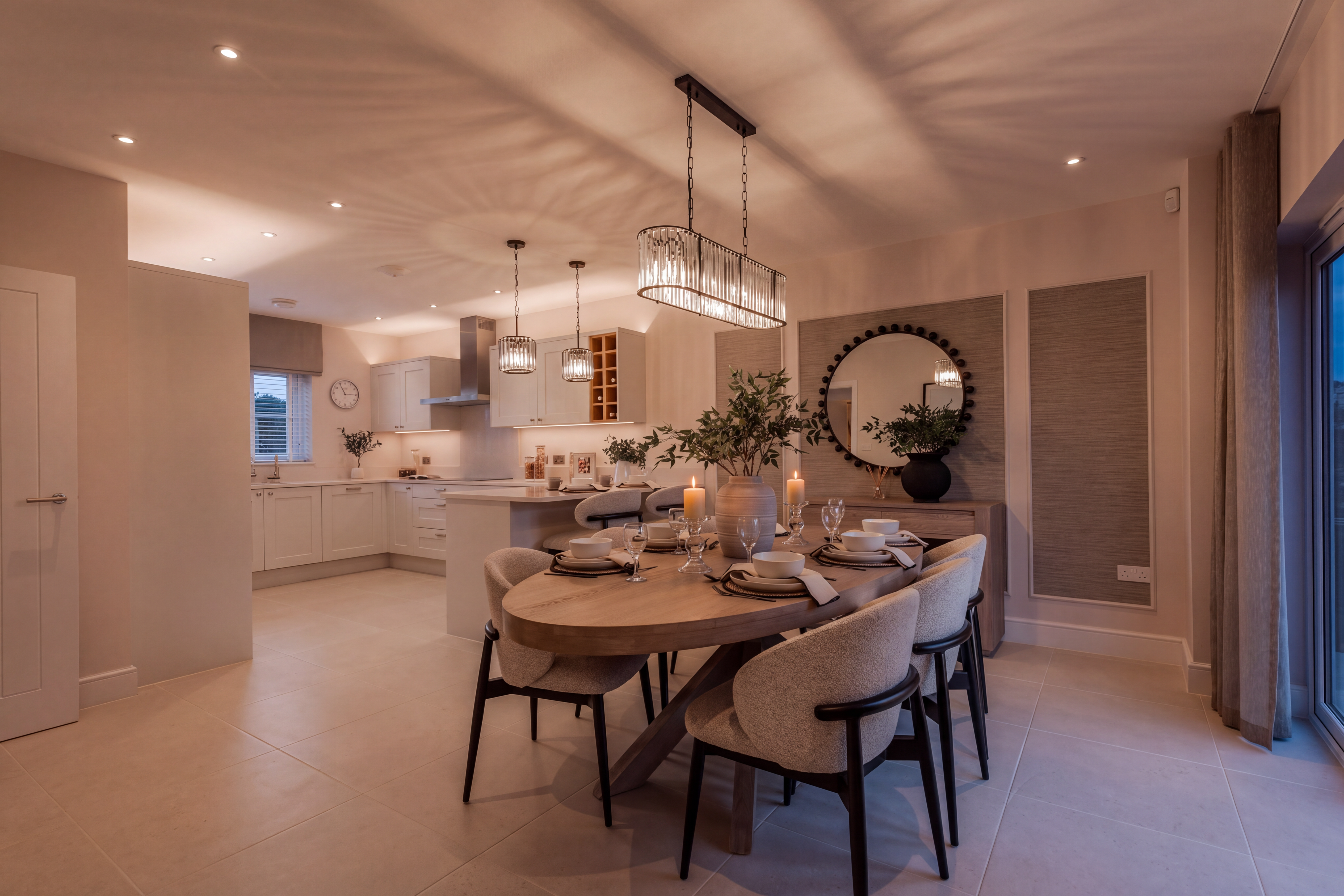 Open plan kitchen in 4 bedroom detached home in Hook Norton