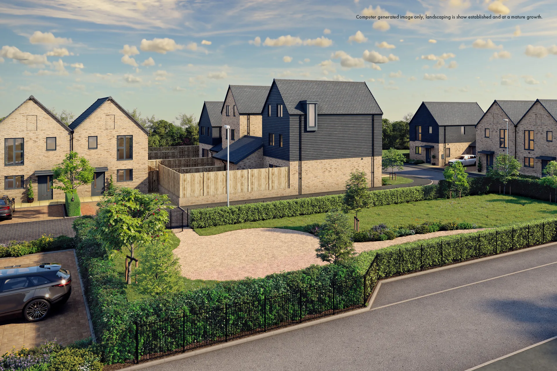 Deanfield Square, Slough, Green square, CGI