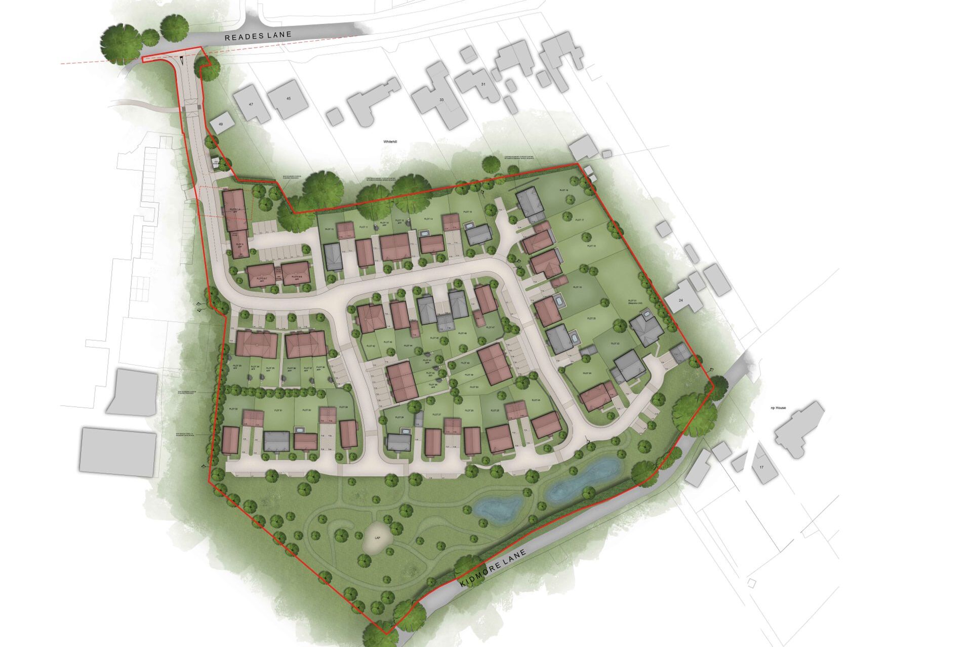 Map of Sonning Common
